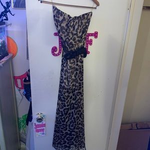 Long strapless dress